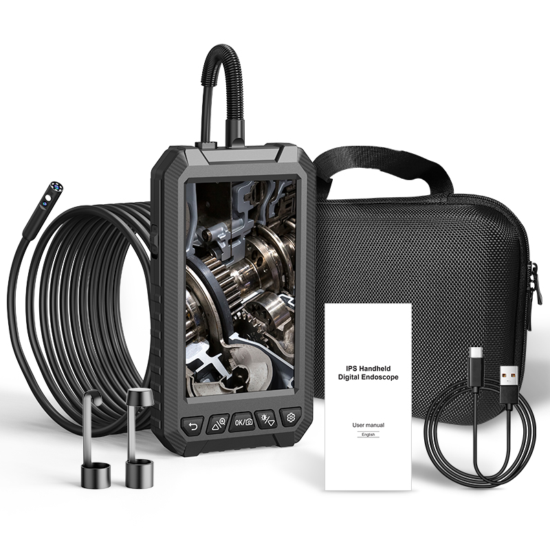 Anesok 5003-b 8mm Dual Lens 5 Metre Sert Kablo Endüstriyel Endoskop Kamera