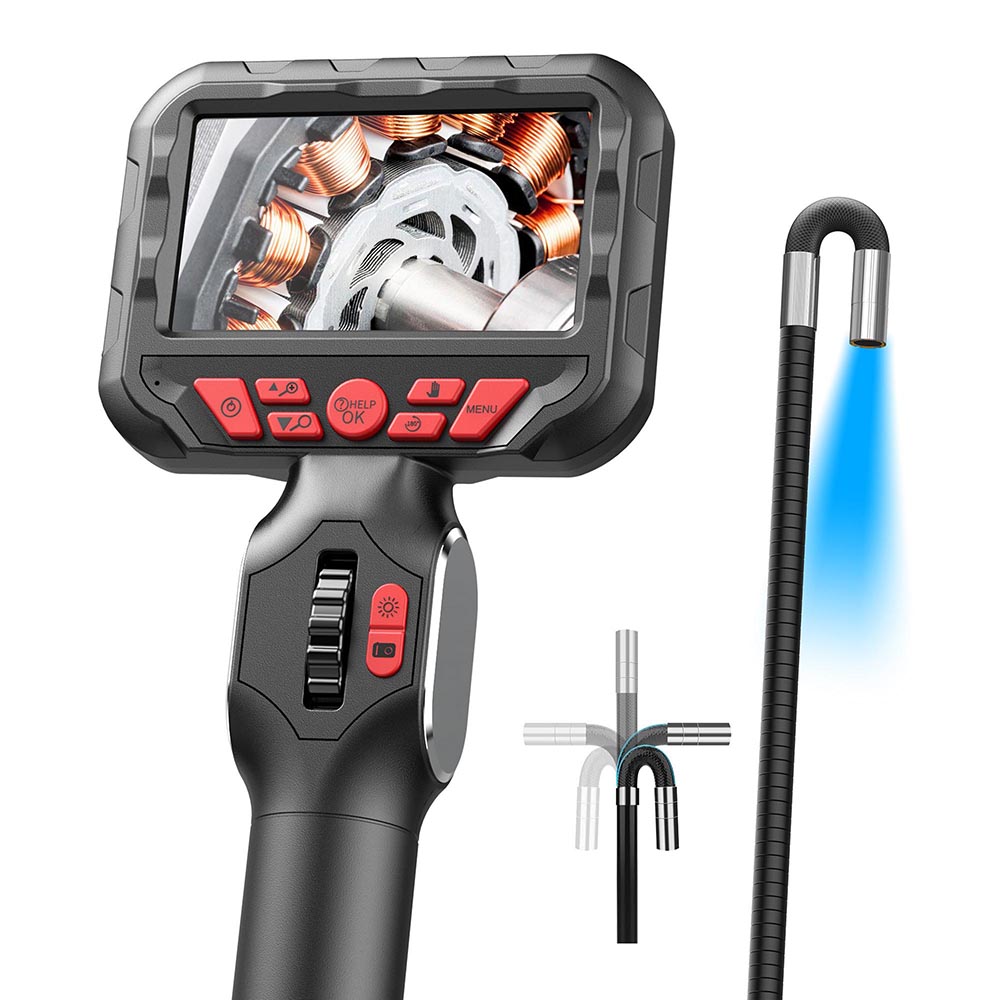 PQ321 360 Derece Oynar Başlı 6.2mm Lens Çapı 1.5 Metre Kablo Endüstriyel Endoskop Yılan Kamera