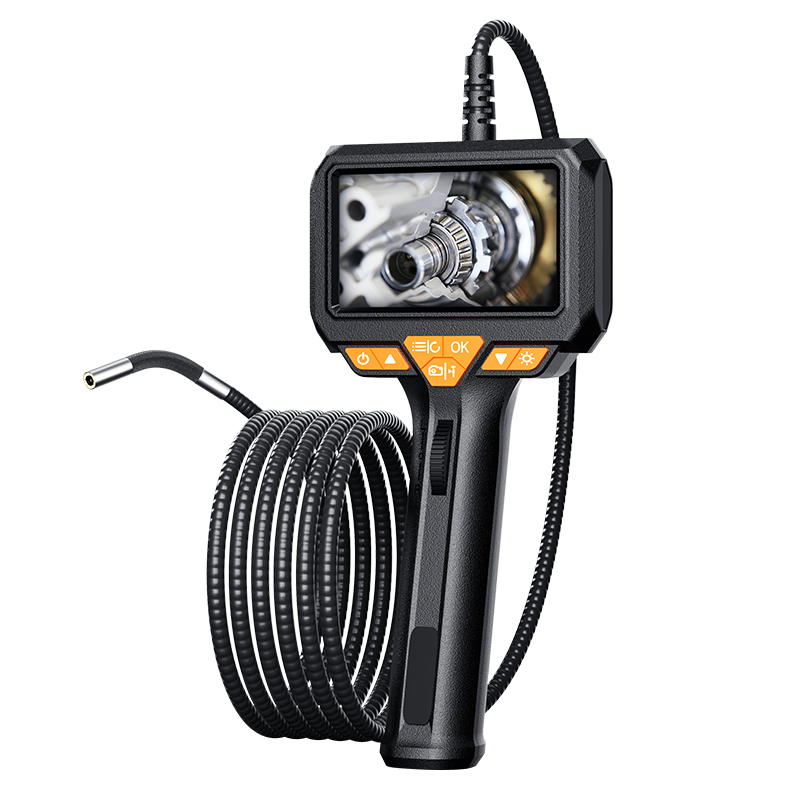 P330 180 Derece Oynar Başlı 6mm Lens Çapı 1 Metre Yarı Sert Kablo Endüstriyel Endoskop Yılan Kamera