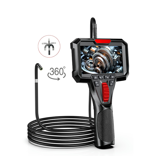 Y400 360 Derece Oynar Başlı 3.9mm Lens 1 Metre Kablo Endüstriyel Endoskop Yılan Kamera